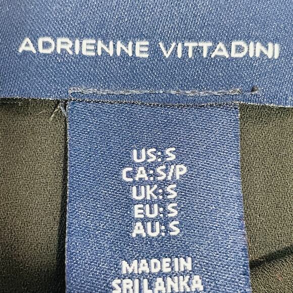 ADRIENNE VITADINI Black Lace Ruffle Bell Sleeve Scoop Neck Crop Top Blouse S - Picture 11 of 12